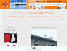 Tablet Screenshot of bassnsport.com